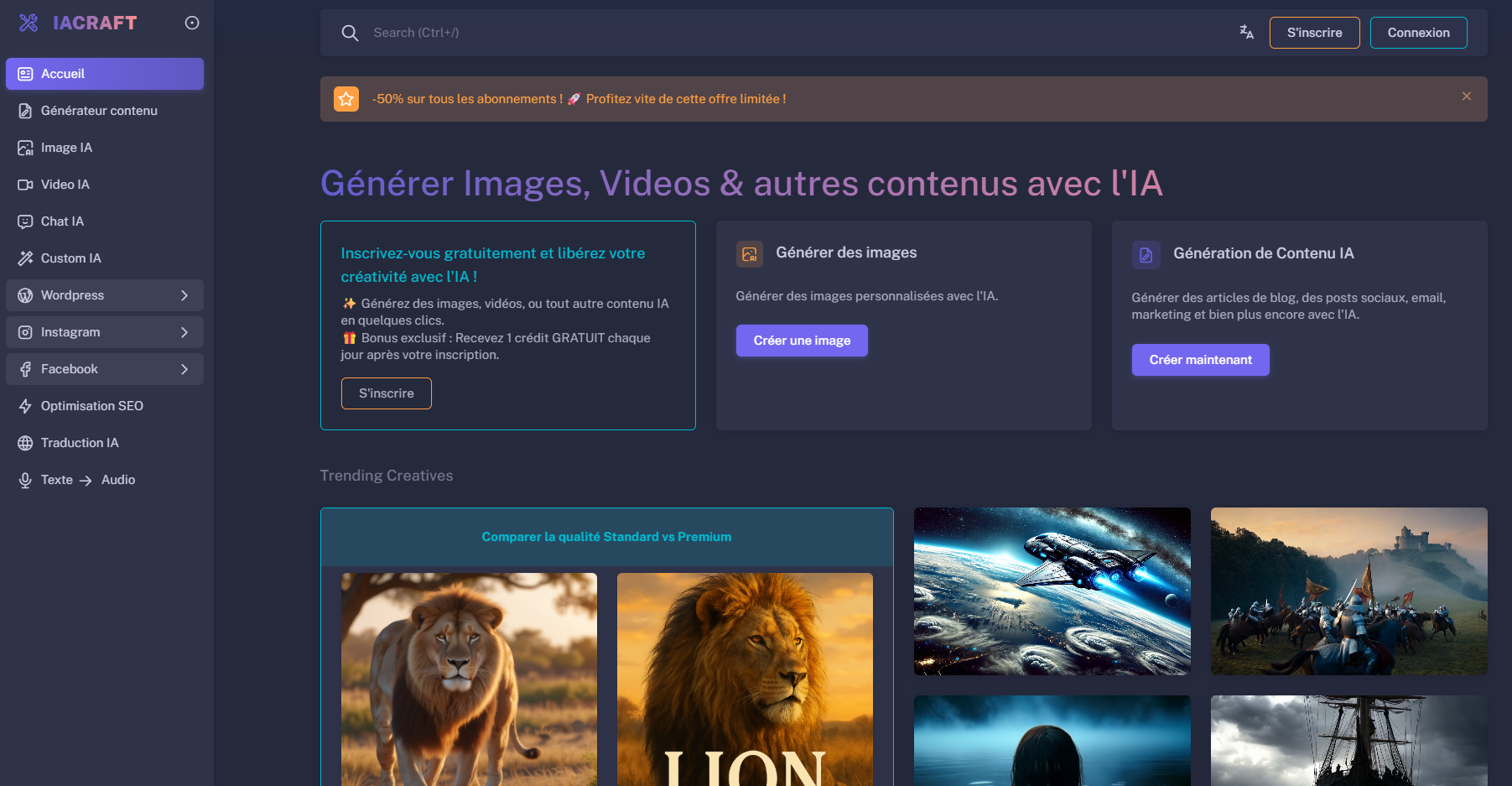 IACraft - plateforme IA